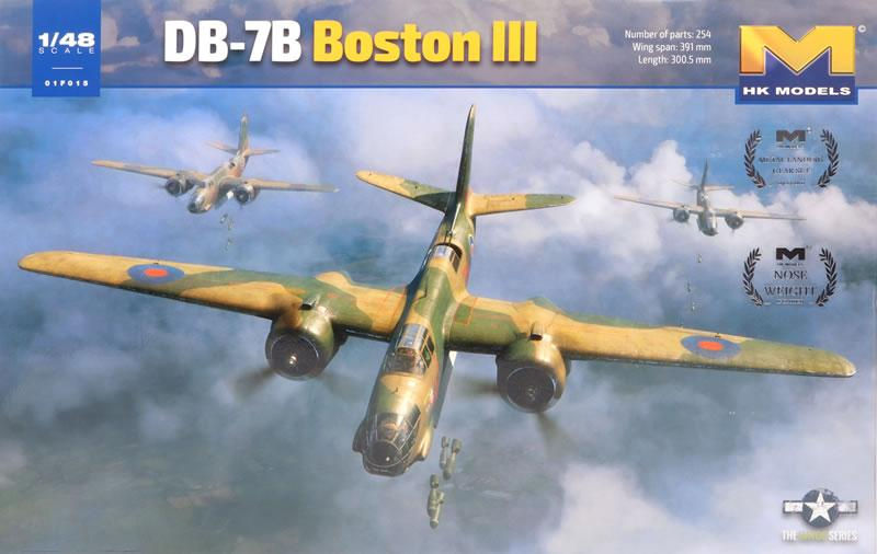 HK Models 1/48 DB-7B Boston III (01F015) – RAF WWII Light Bomber Aircraft Model