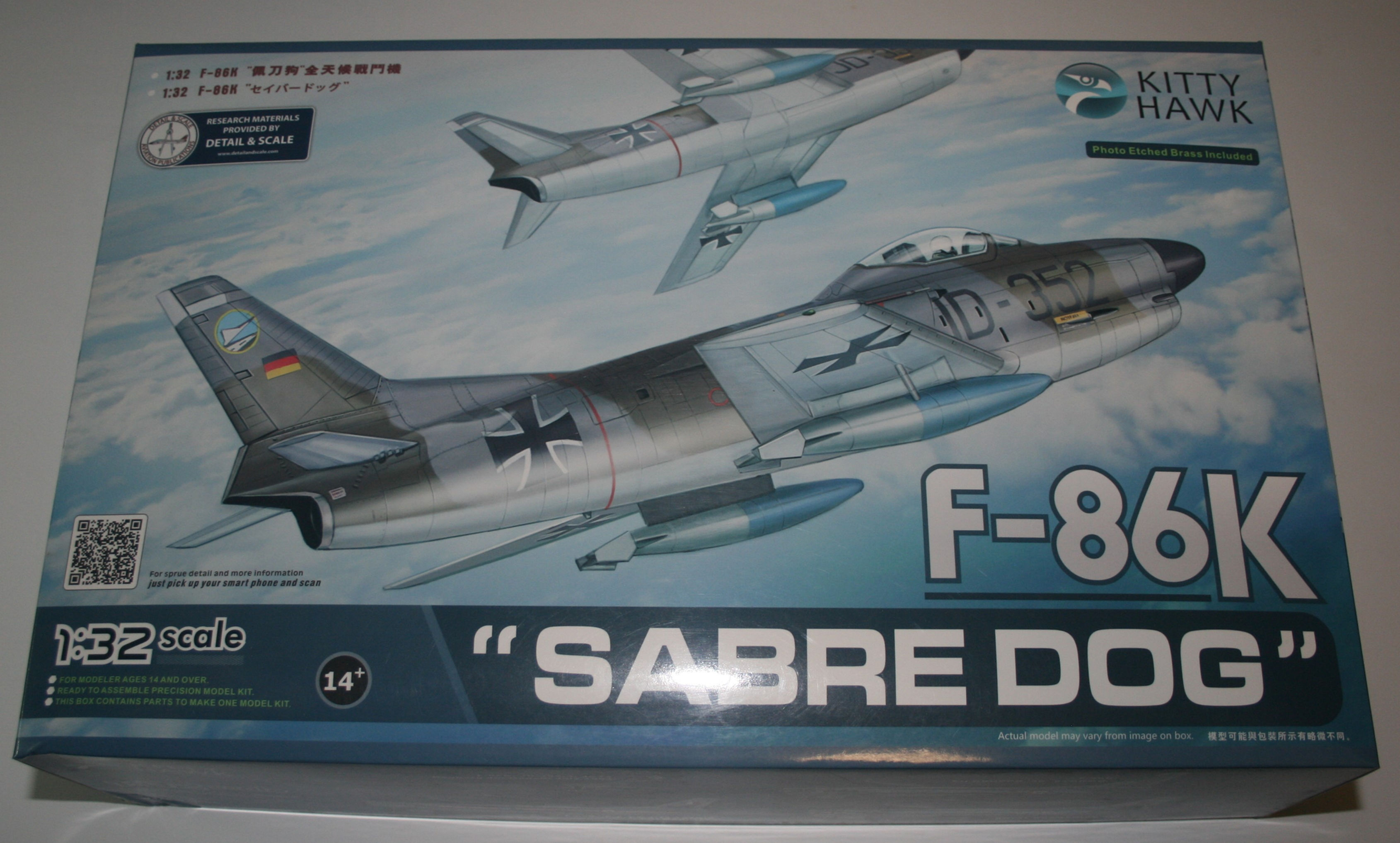 Kitty Hawk 1/32 F-86K “Sabre Dog” Kit No. KH32008