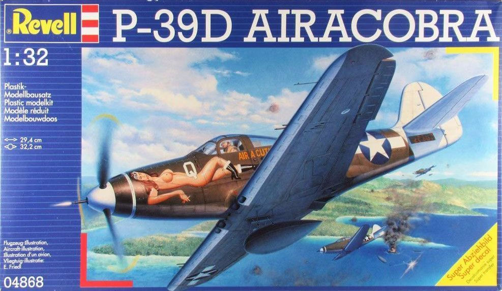 Revell 1/32 Bell P-39D Airacobra "Air-A-Cutie" (04868) – WWII USAAF Fighter Airc