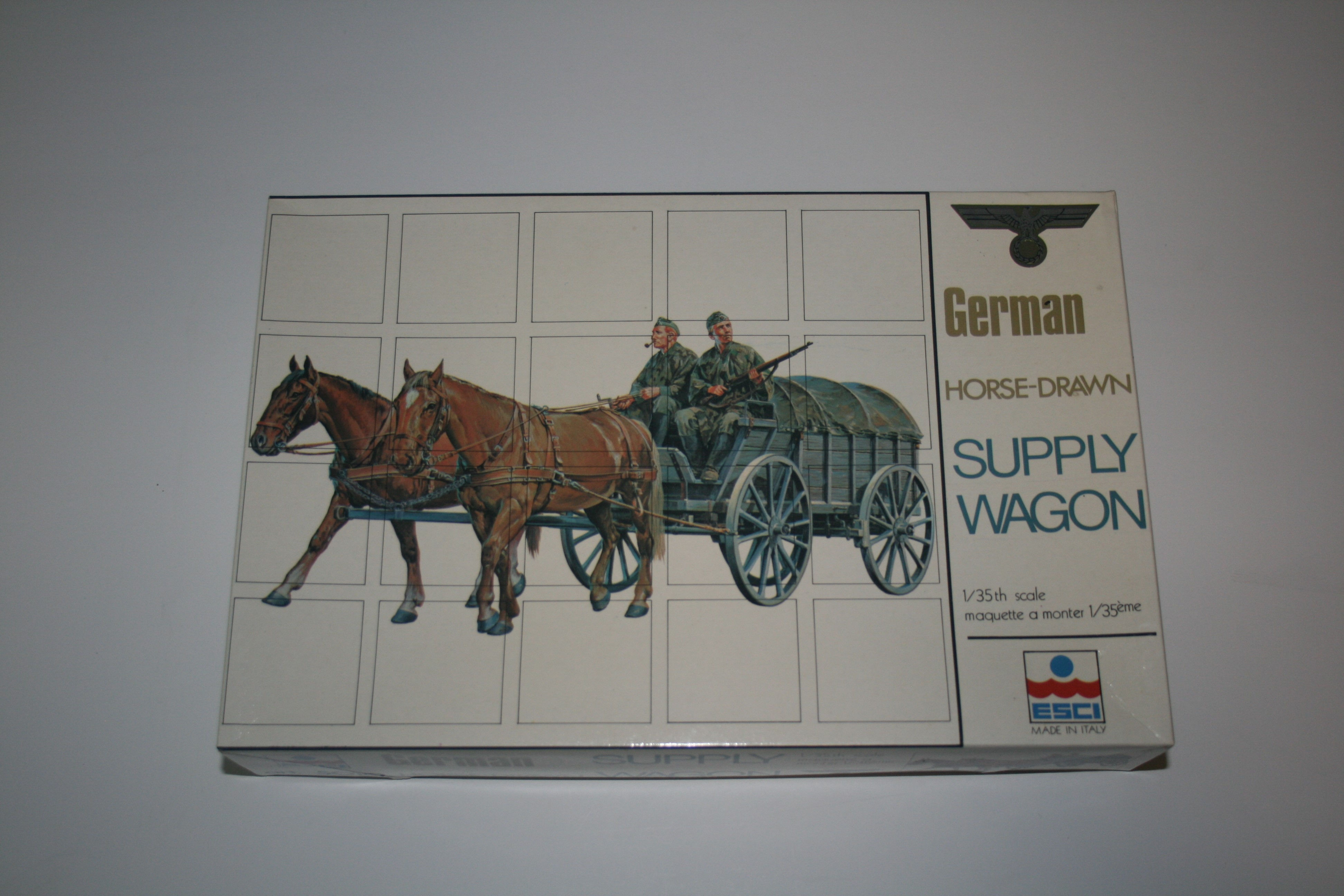 ESCI 1/35 German Horse-Drawn Supply Wagon