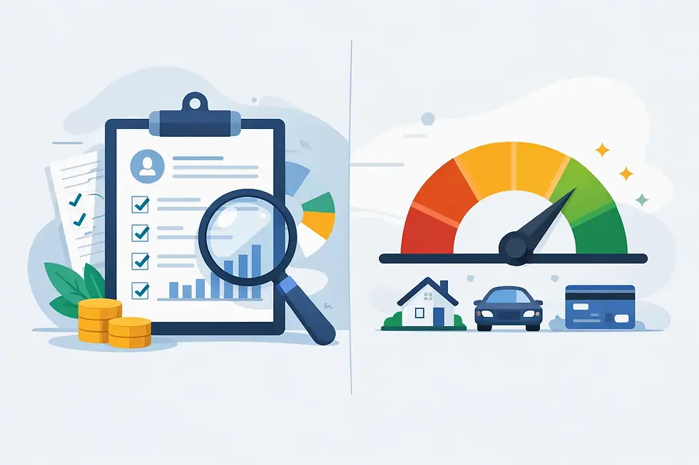 Credit Report Versus Credit Score Explained