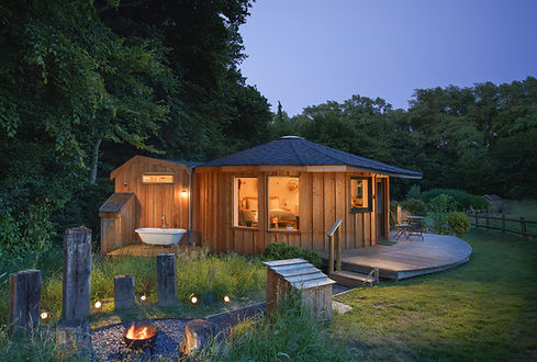 modular round wooden building
