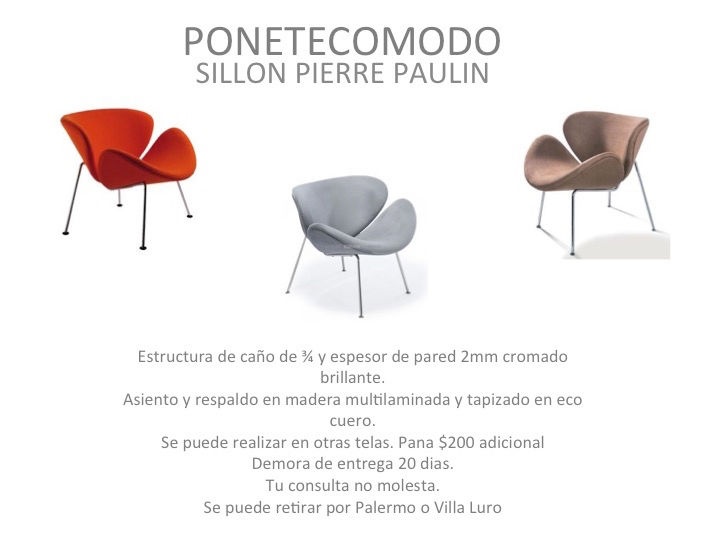 Miniatura: Sillon Pierre paulin pana 