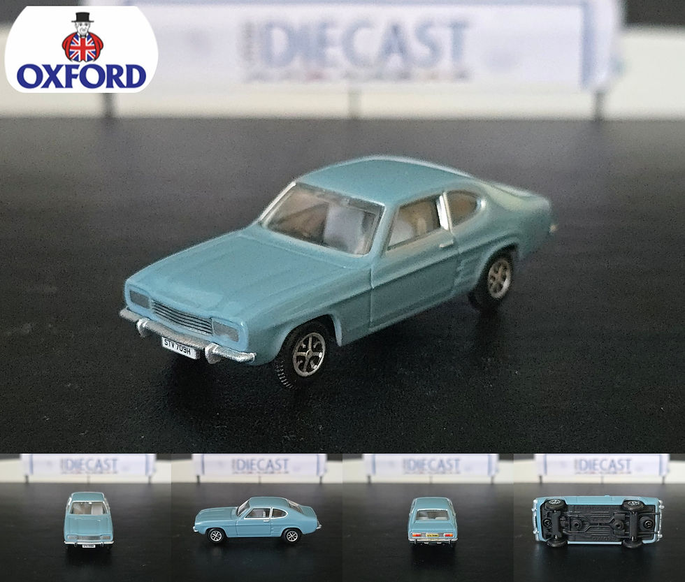 OXFORD DIECAST FORD CAPRI MKI LIGHT BLUE NEVILLES CAR