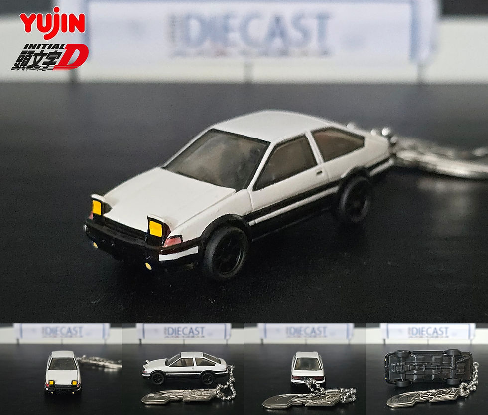 AE86 WHITE KEYRING