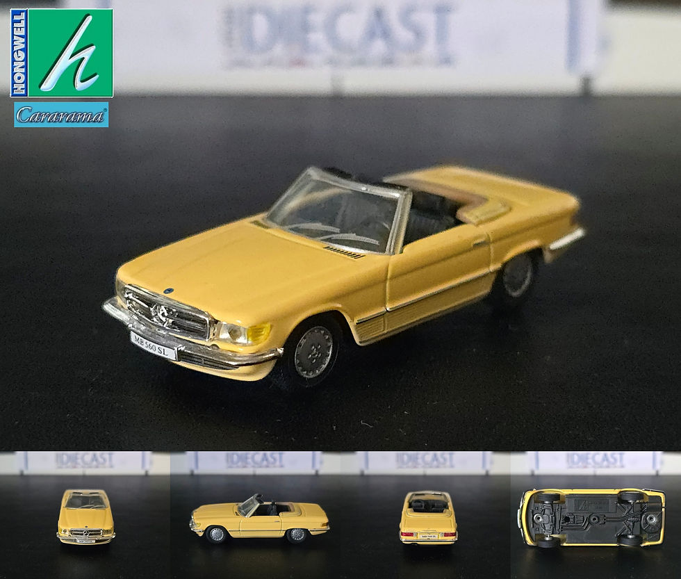 CARARAMA MERCEDES-BENZ 560SL CABRIOLET YELLOW C Y