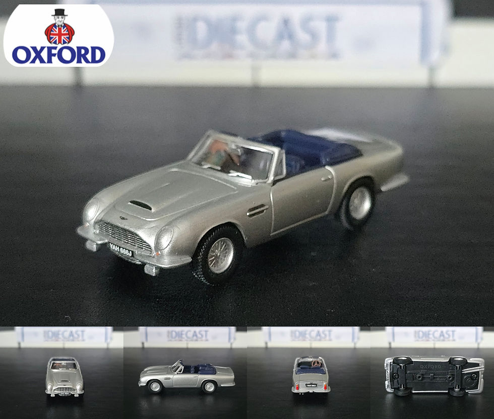 OXFORD DIECAST ASTON MARTIN DB6 MKII CABRIOLET SILVER