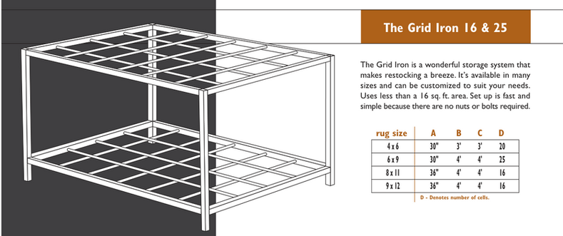 Iron Display Samples Grid Irons | Displays of Dalton