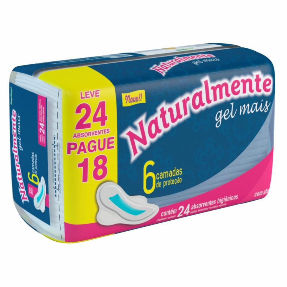Absorvente Naturalmente Mais Conforto Com Abas Leve 24 Pague 18