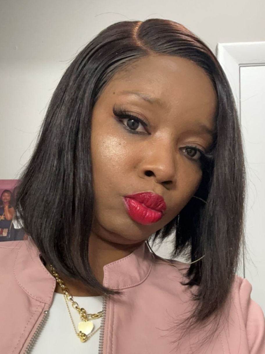 human try on cherry bob wig