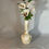 Thumbnail: Royal Haeger Bud Vase RG-68 Etruscan Ivory with 22k Burnished Gold Trim