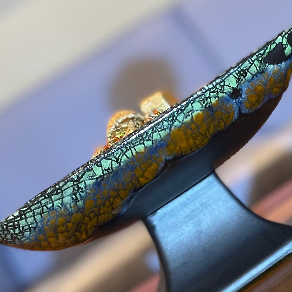 Thumbnail: Royal Haeger Square Candy Dish RG170-X in Peacock Glaze