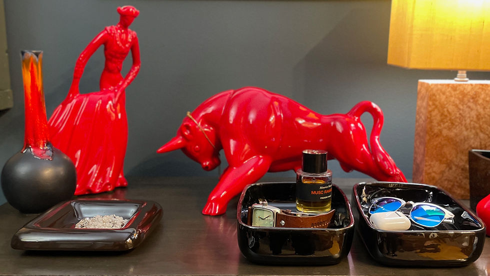 Thumbnail: Haeger Bull Fighter Planter # 502-H in Haeger Red