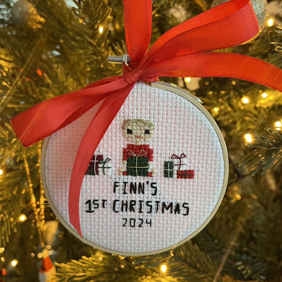 Thumbnail: Babys First Christmas - Personalised Christmas Hoop