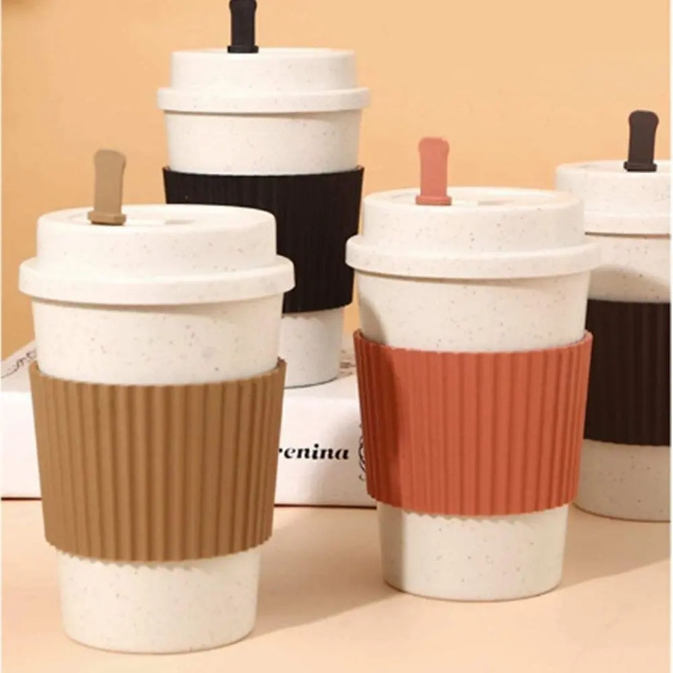 Miniatura: Copo Americano Térmico Café Com Tampa Mexedor Reutilizável