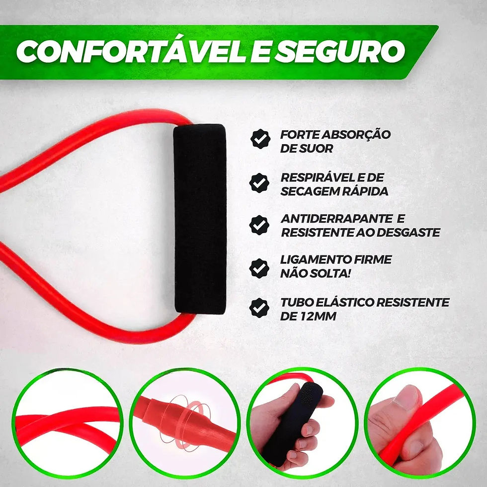 Miniatura: Elástico Extensor Crosstube Treino Multifuncional Academia