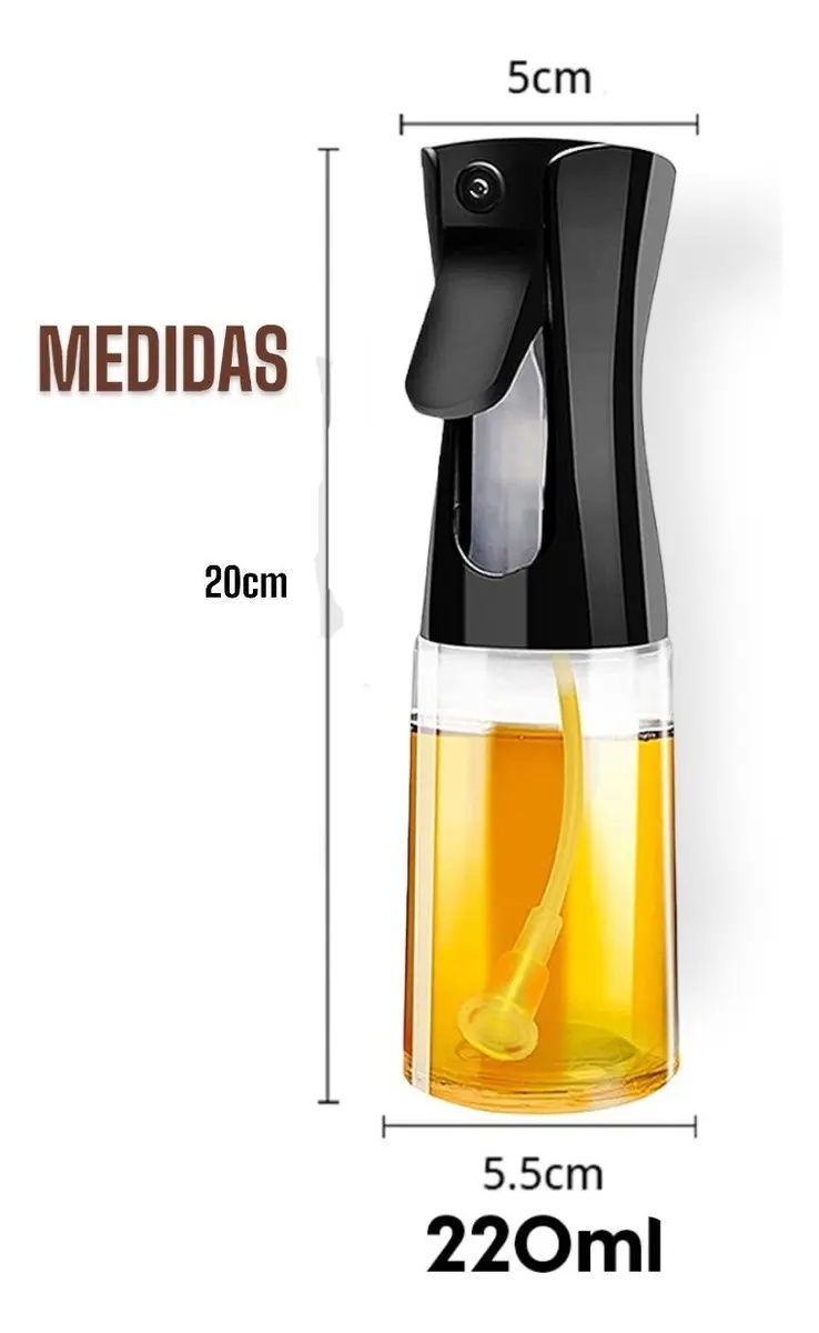 Miniatura: Kit 2 Borrifadores Azeite Óleo Spray Galheteiro Pulverizador Culinário