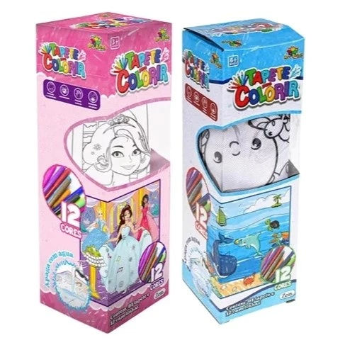 Miniatura: Tapete De Desenho Infantil Lavavel Com 12 Canetinhas Educativo