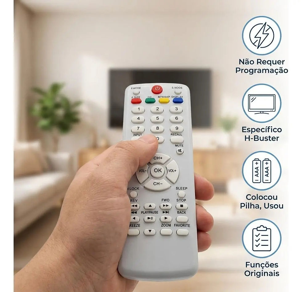 Miniatura: Controle Remoto Universal Infravermelho Automático Fácil Uso