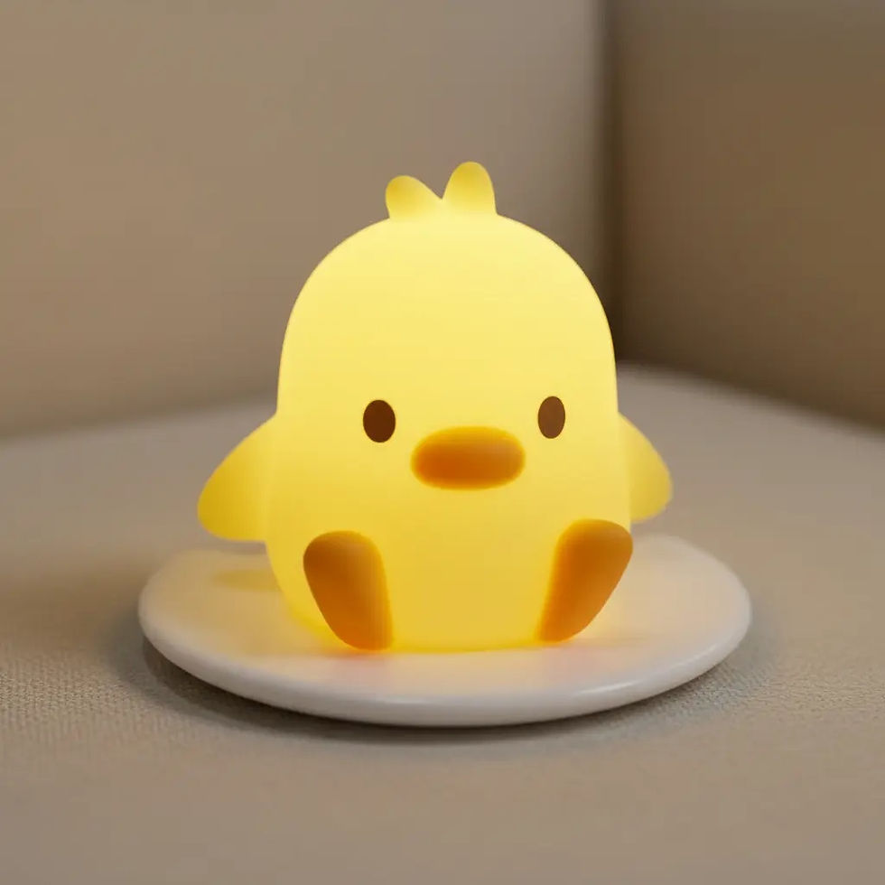 Miniatura: Luminária Infantil Led Abajur Noturno Pintinho Quarto Bebê