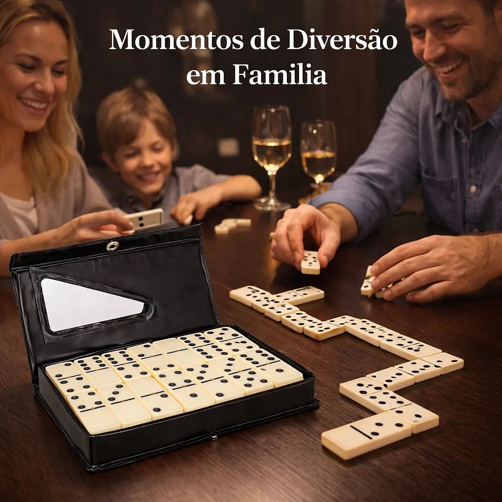 Miniatura: Jogo De Dominó Profissional Completo Profissional Clássico