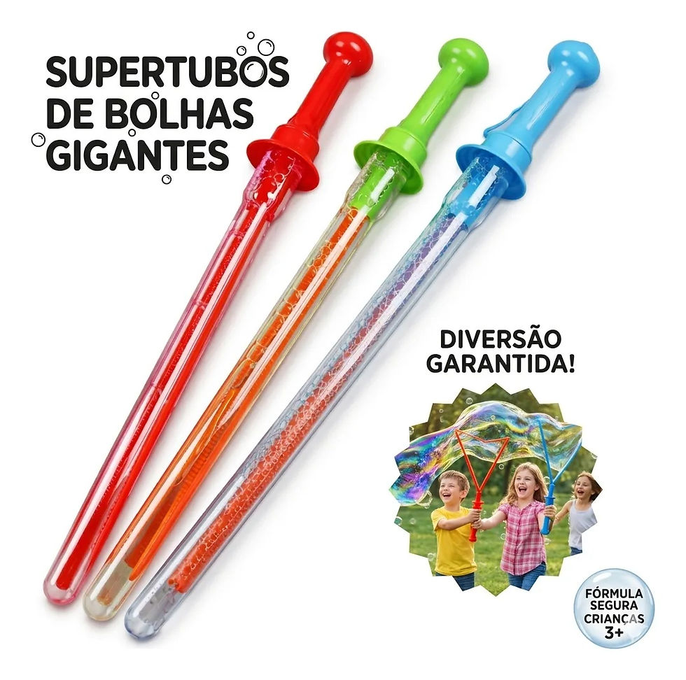 Miniatura: Bastão Bolha De Sabão Gigante Lança Bolhas Brinquedo Infantil