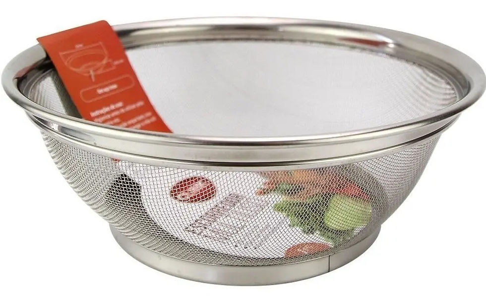 Miniatura: Escorredor De Arroz Macarrão Massa Aço Inox Lavador Alimento