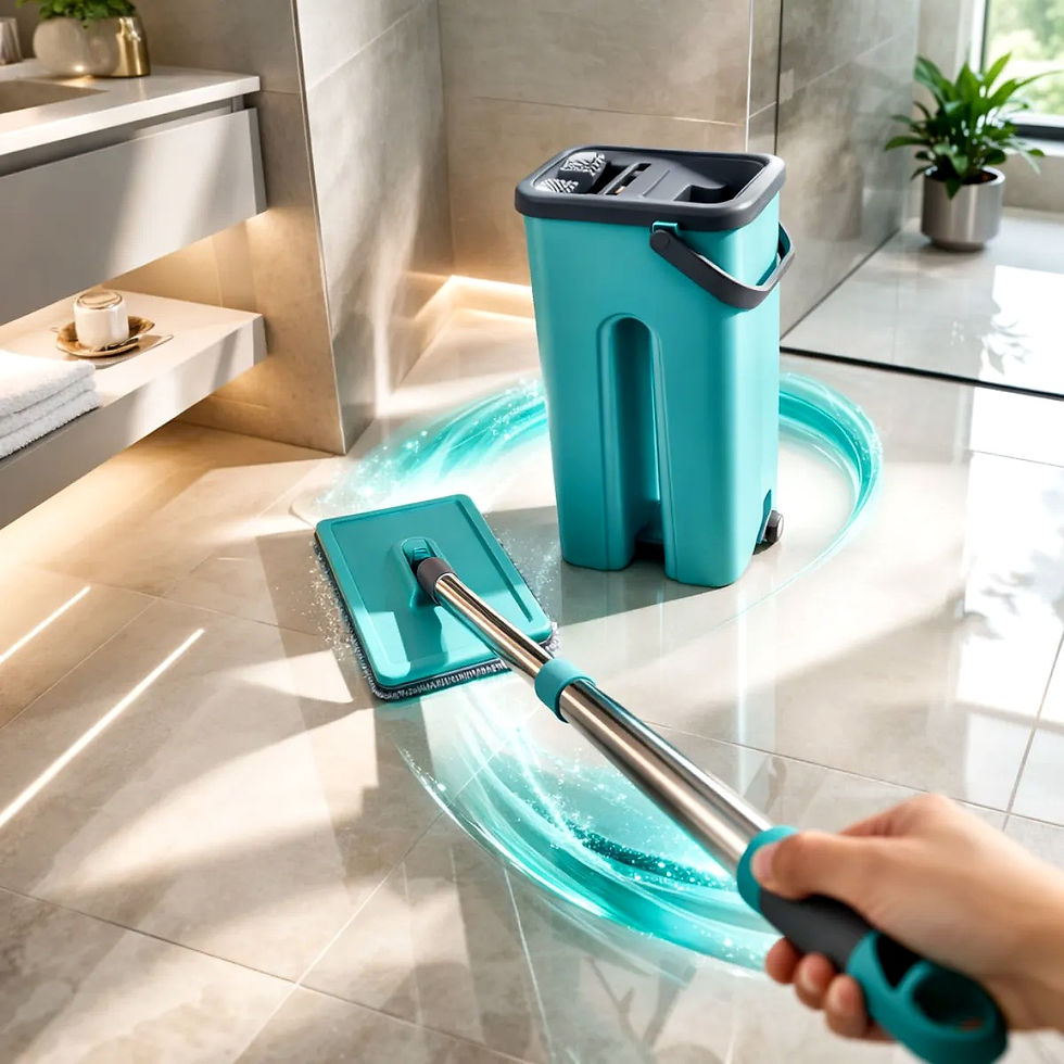 Miniatura: Rodo Flat Mop Limpeza Profissional Fácil Uso Doméstico Casa