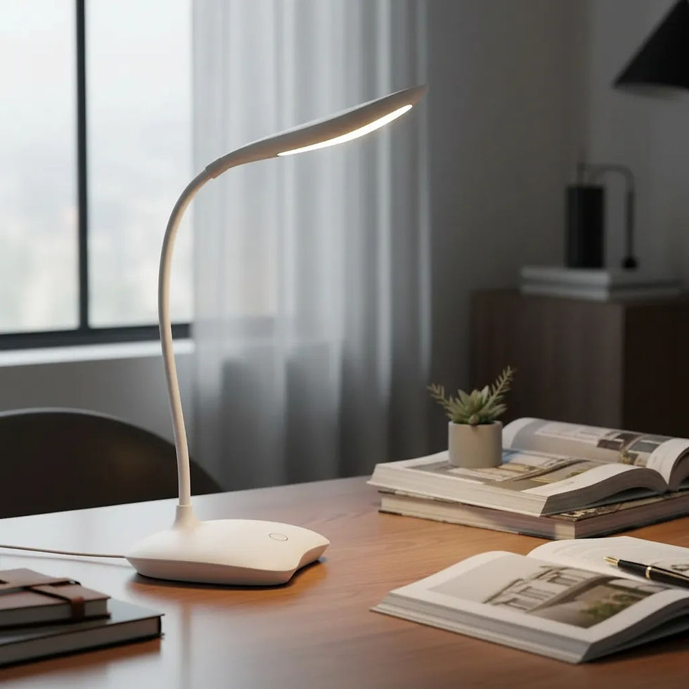 Miniatura: Luminária Touch De Mesa Abajur Flexível Recarregável Escritório