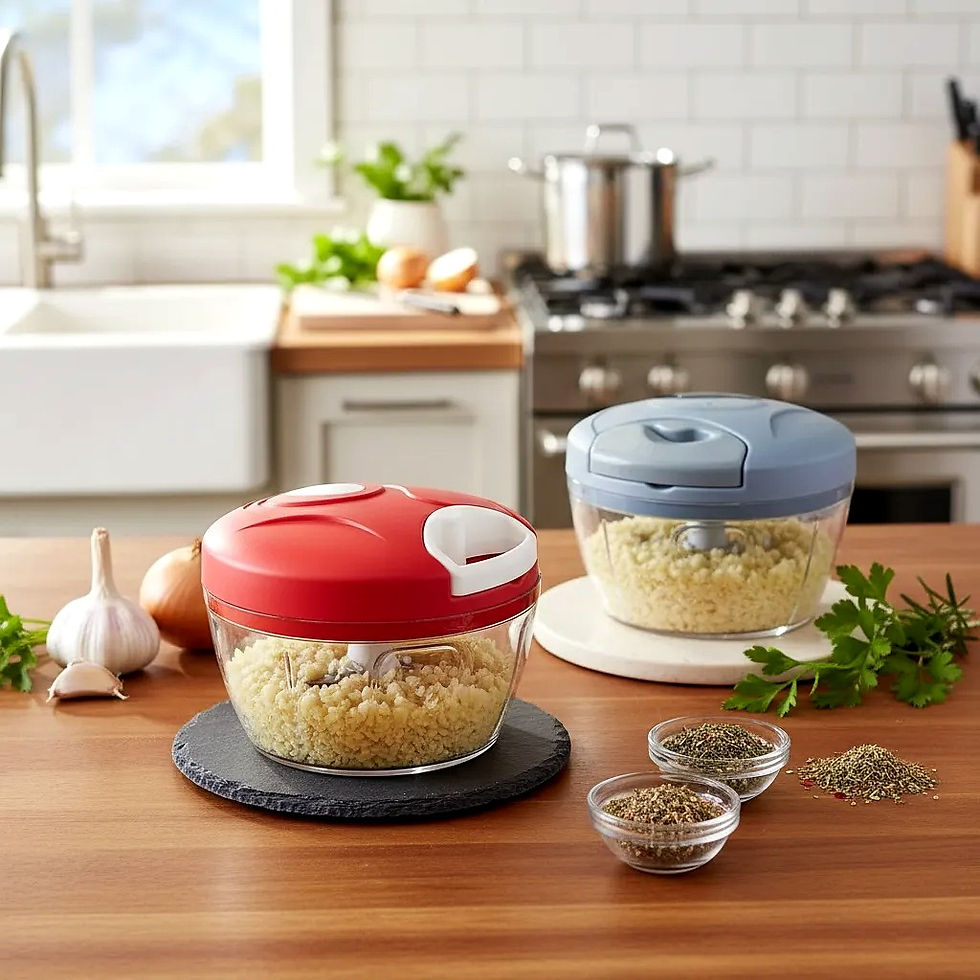 Miniatura: Processador Manual Triturador Alimentos Picador Tempero Casa