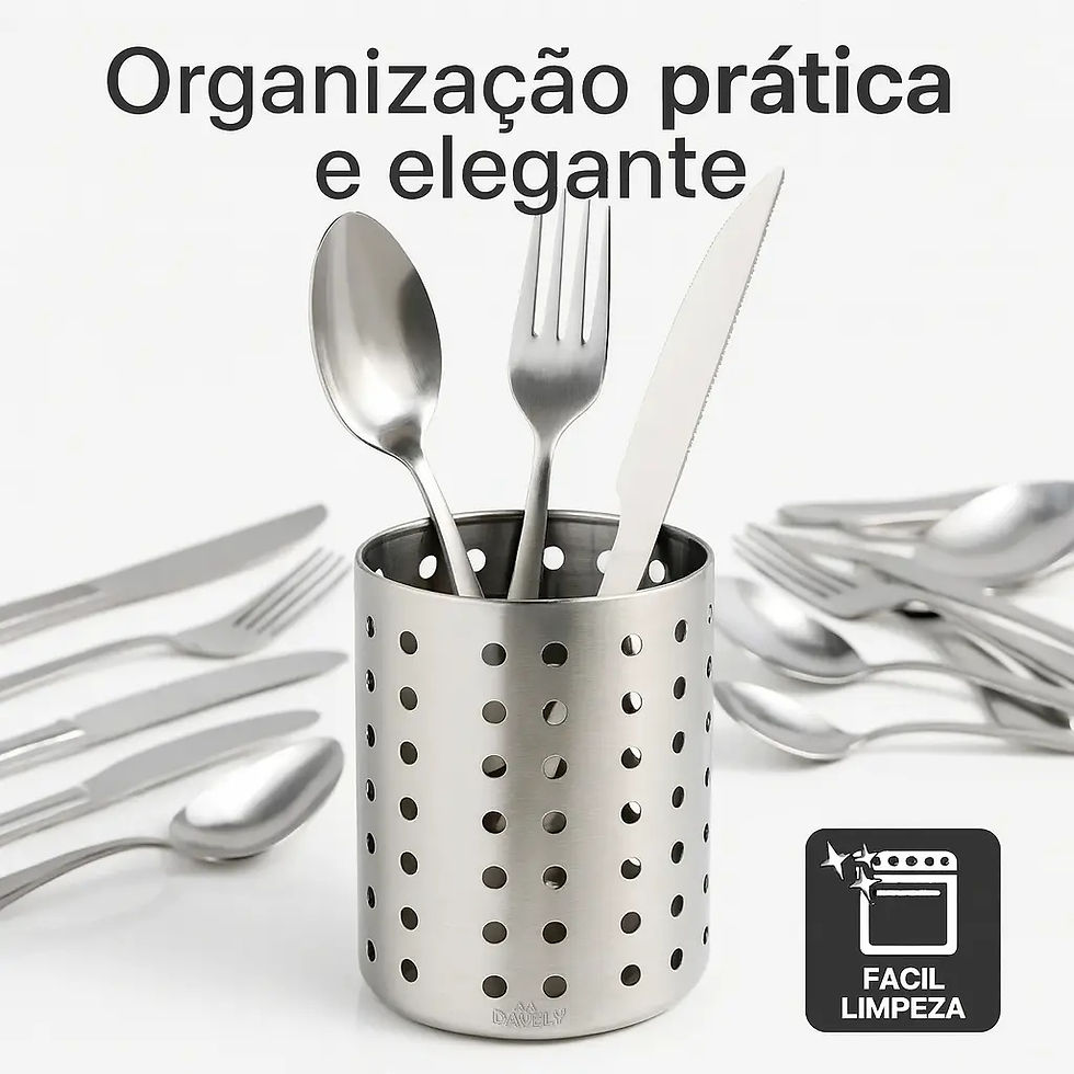 Miniatura: Kit 2 Escorredores De Talheres Inox Porta Utensílios Organizador Pia