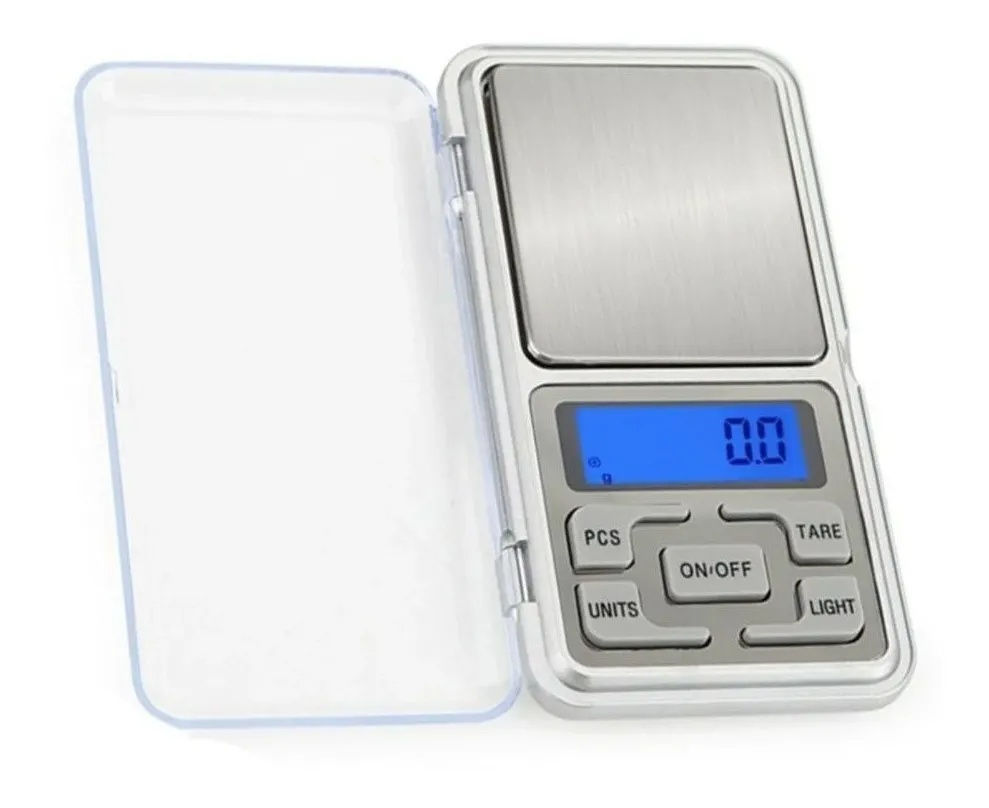 Balança De Precisão Digital 0,1g Cozinha Portátil Inox Joias