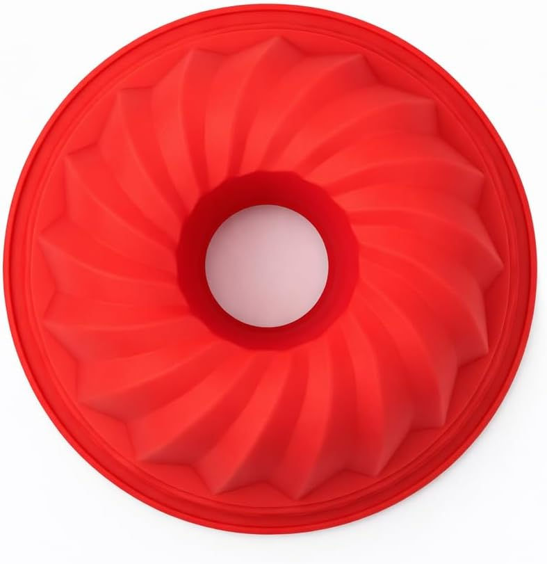 Miniatura: Kit 2 Formas De Silicone Pudim Bolo Air Fryer Assadeira Antiaderente