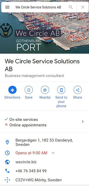 'We Circle Service Solutions AB - Google