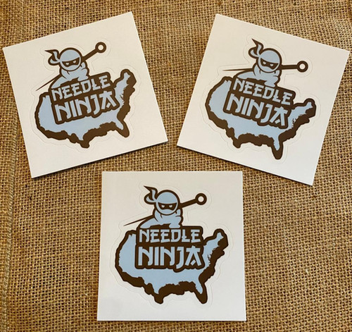 Vinyl Needle Ninja Stickers | dryneedling