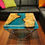 Thumbnail: Epoxy Table, dining, sofa, center table top Live Edge Walnut Table ,Home Decor