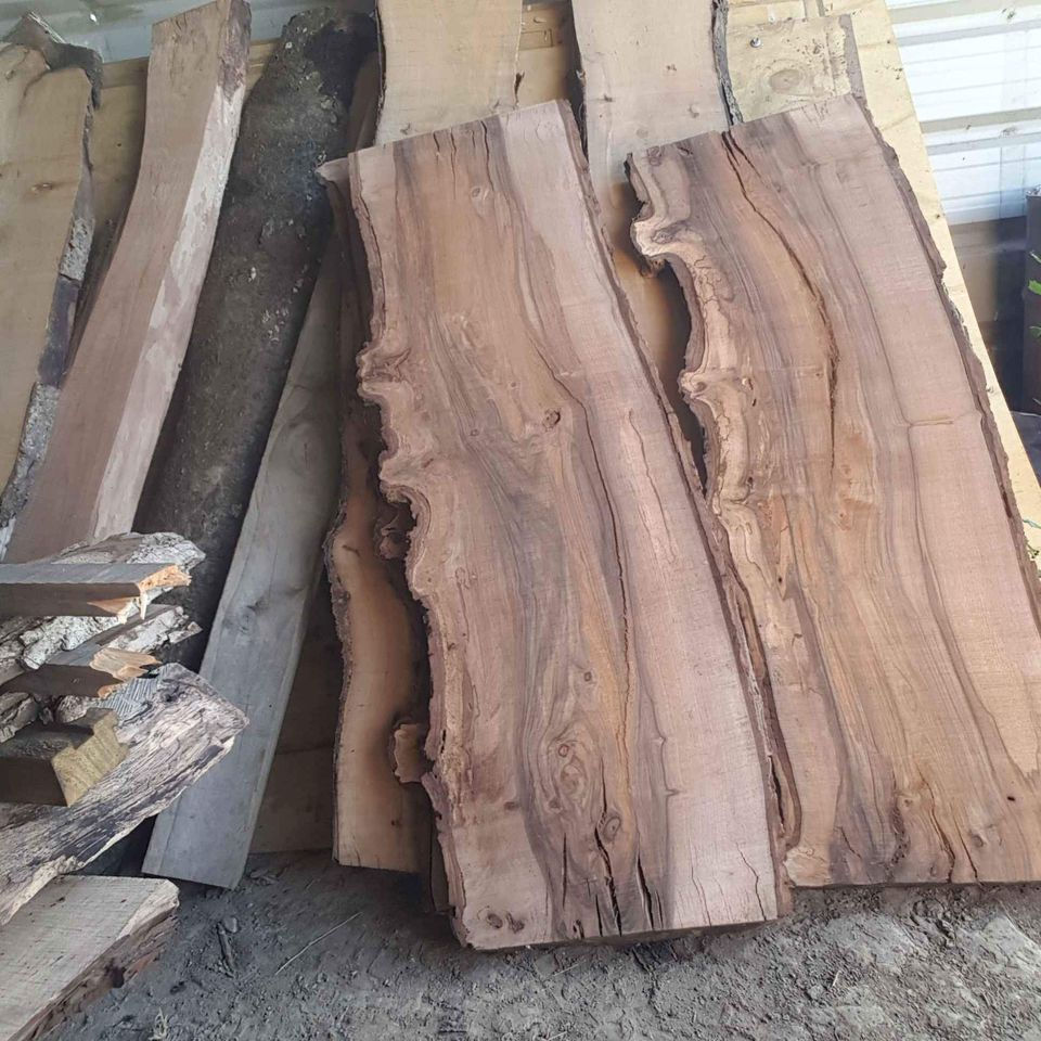 Thumbnail: Epoxy Table, dining, sofa, center table top Live Edge Walnut Table ,Custom Order