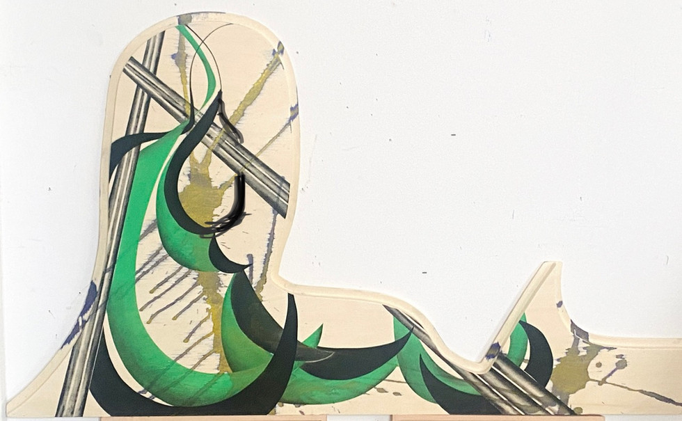 Green, curved II, 2022
judith milberg