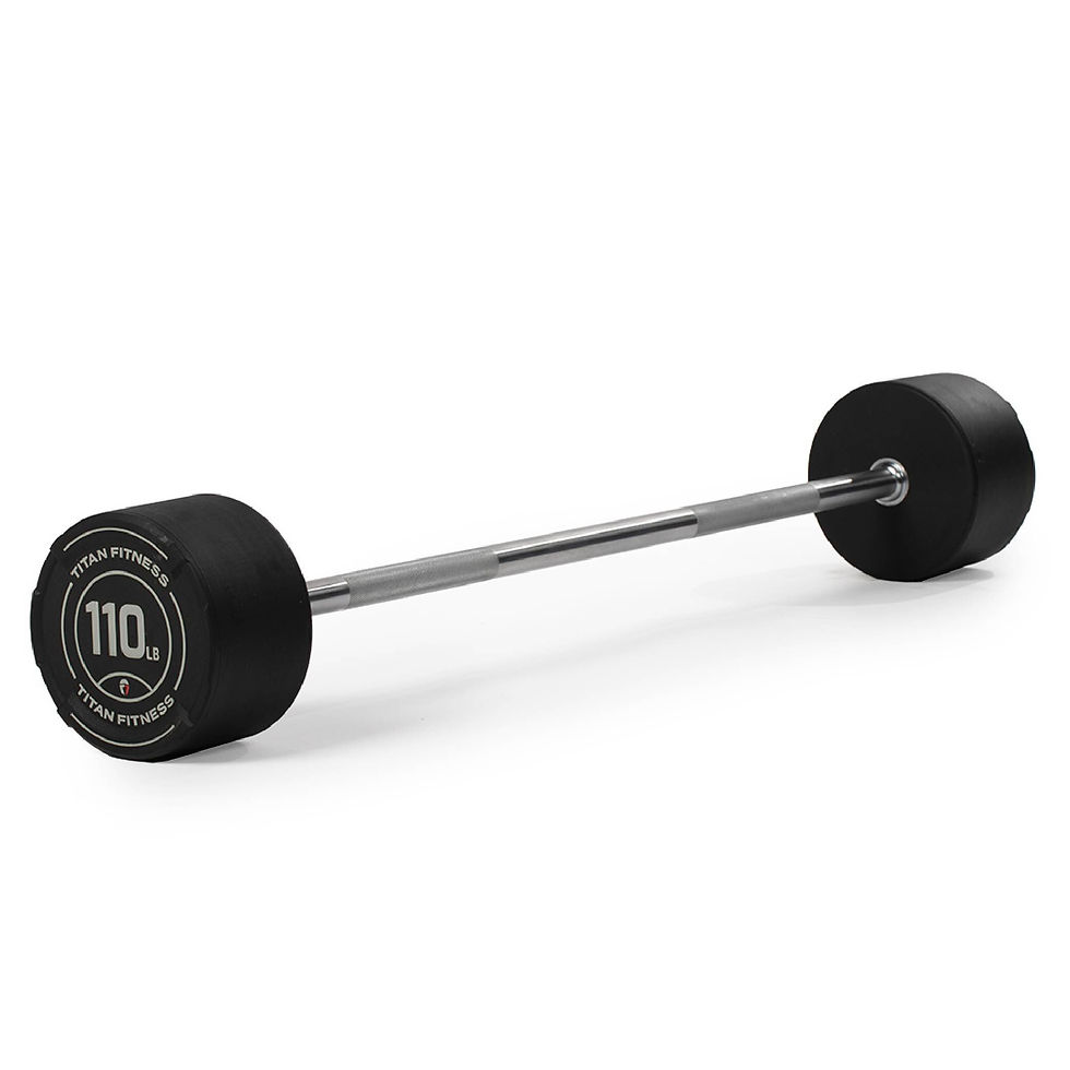 Thumbnail: Scratch and Dent, 110 LB Straight Fixed Urethane Barbell