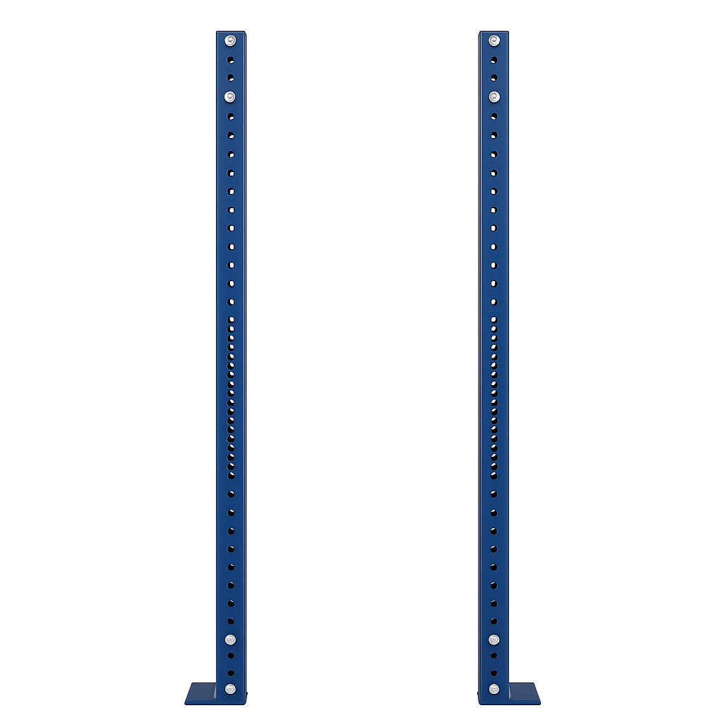 Scratch and Dent, X-3 Series Navy Bolt Down Uprights | 2 Pack