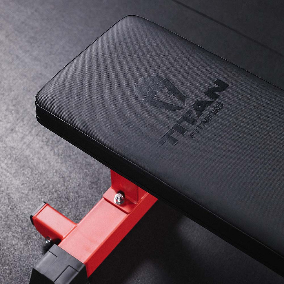 Thumbnail: Scratch and Dent, Elite Series Single Post Flat Bench | Red