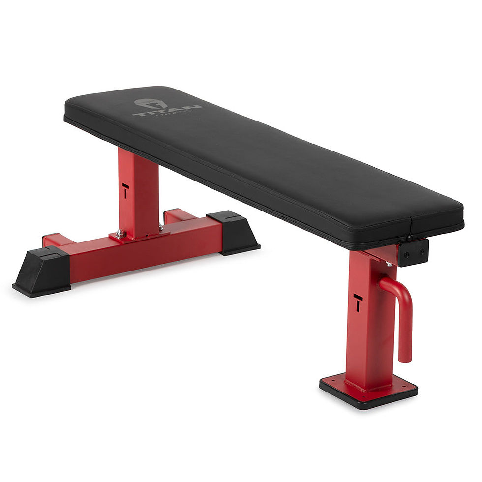 Thumbnail: Scratch and Dent, Elite Series Single Post Flat Bench | Red