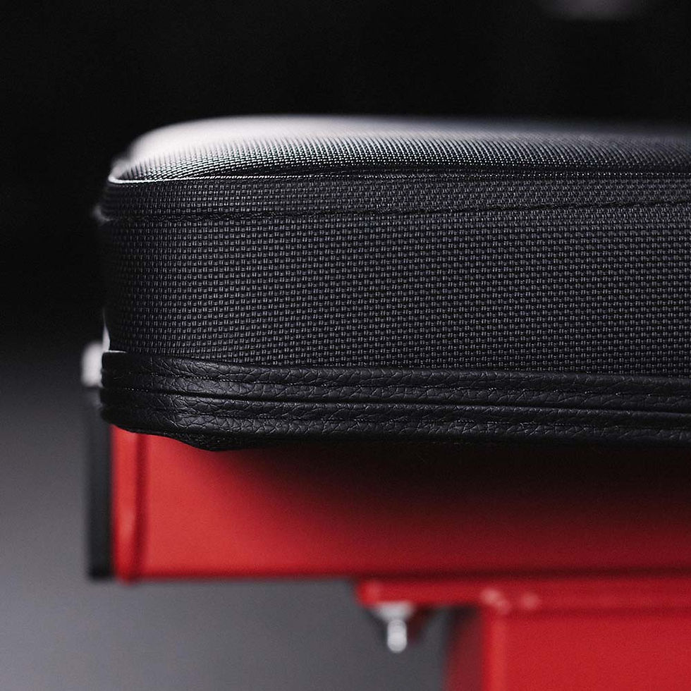 Thumbnail: Scratch and Dent, Elite Series Single Post Flat Bench | Red