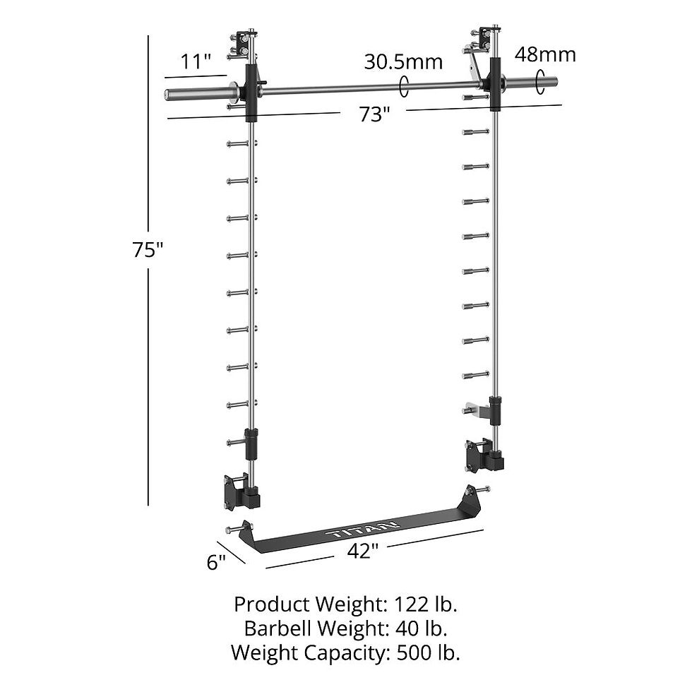 Thumbnail: Scratch and Dent, X-3 Series 90" Smith Machine Power Rack Attachment