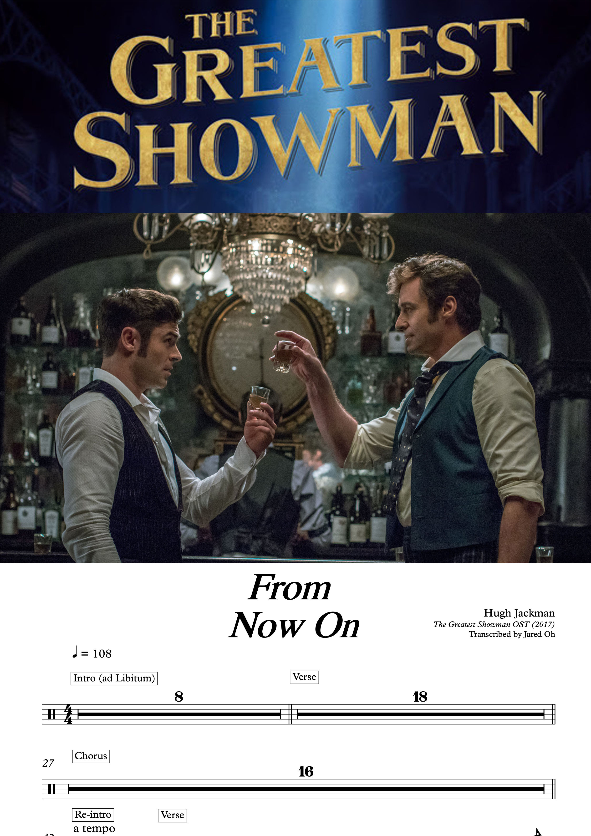 From Now On - The Greatest Showman OST