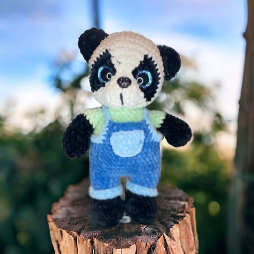 Bamboo the Panda Crochet Plushie