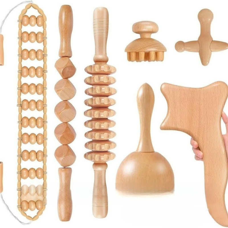 6-Piece Wood Therapy Massage Kit