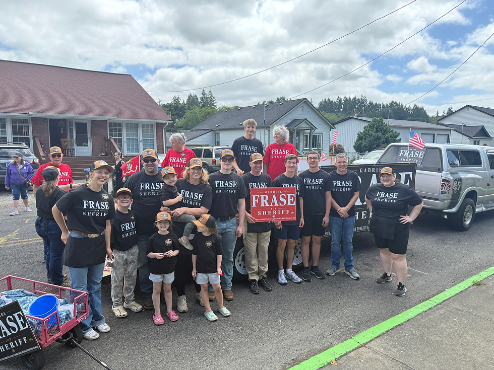 Gabriel Frase Joins the Community at Winlock Egg Days Parade