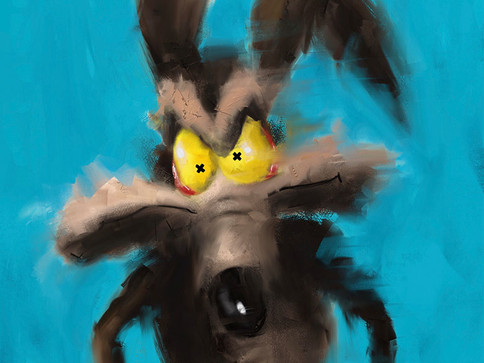 Coyote_painting by Mr. Pinkbrush_www.mrpinkbrush.com