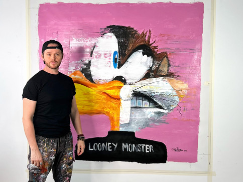 Looney Monster by Mr. Pinkbrush_www.mrpinkbrush.com